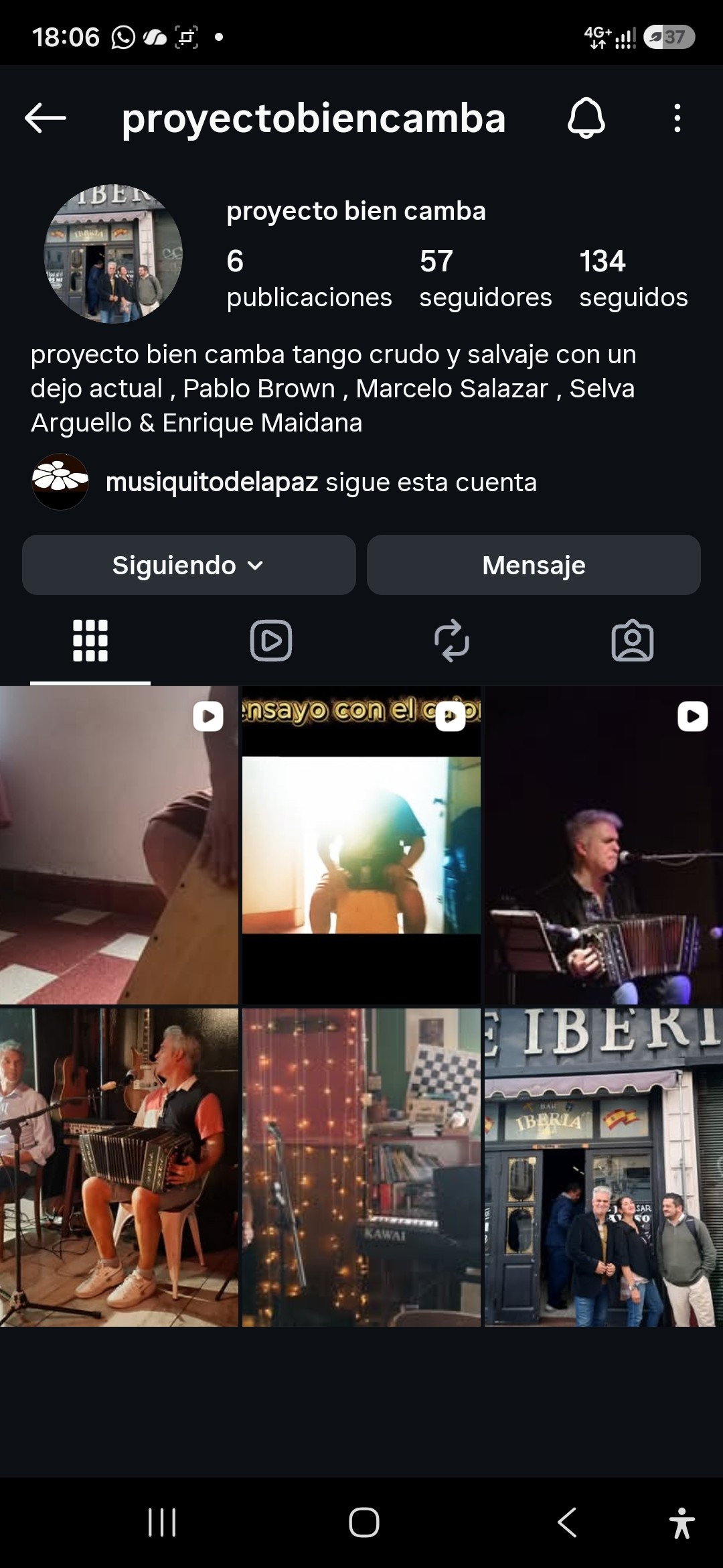 Proyecto Bien Camba en redes